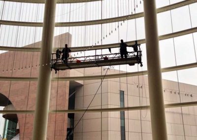 Concert Hall Window Washing Interior