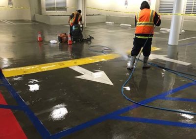 Parking Lot Pressure Washing and Sweeping